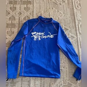 Body Glove Blue Long Sleeve Rash Guard surf swim women’s Sz XS